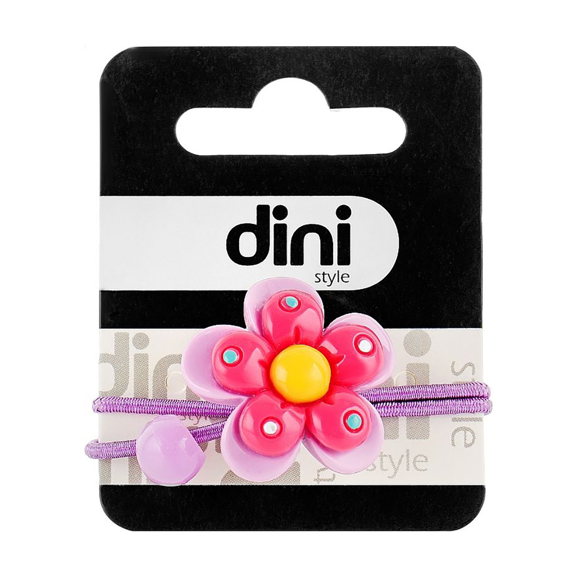 Резинка для волосся Dini Kids квітка, бузкова